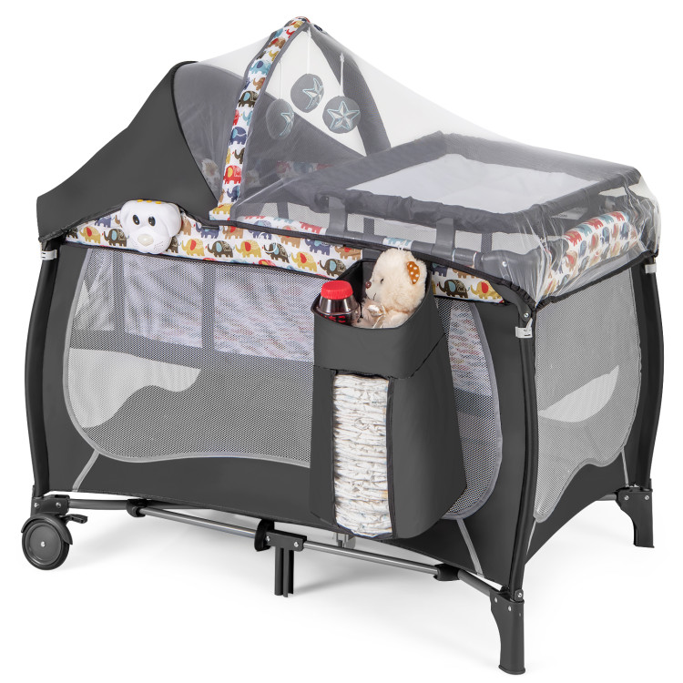 4 in 1 Portable Baby Nursery Center with Net and Music Box - Gallery View 1 of 9