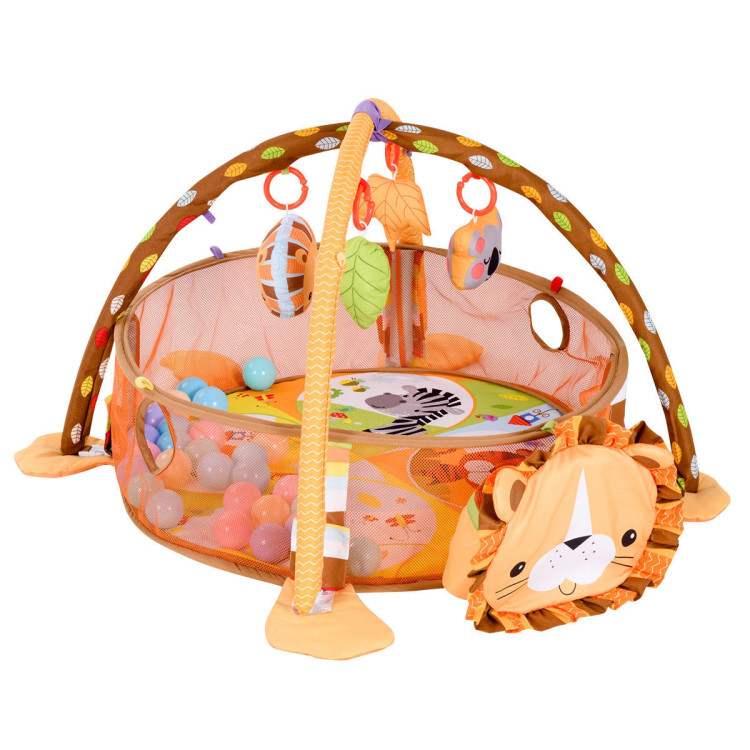 3-in-1 Cartoon Baby Infant Activity Gym Play MatCostway Gallery View 1 of 10
