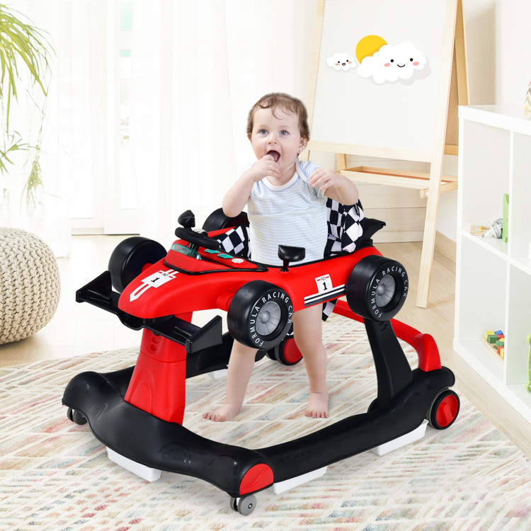 2-in-1 Foldable Baby Activity Walker with Adjustable Height