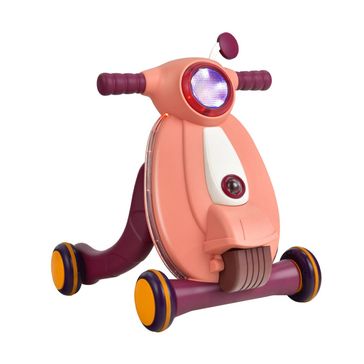 2 in 1 Baby Sit to Stand Learning Walker with Lights and Sounds Costway