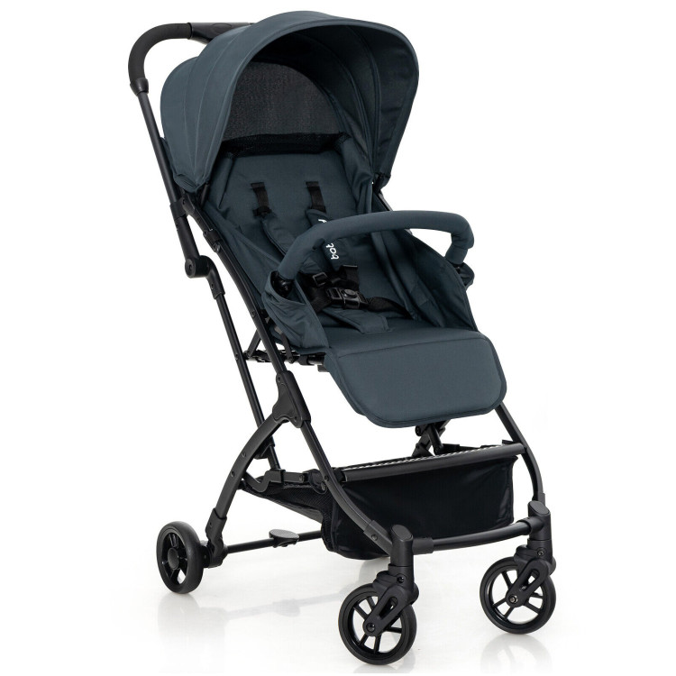 Lightweight Baby Stroller with One-Hand Quick Folding-BlackCostway Gallery View 1 of 11