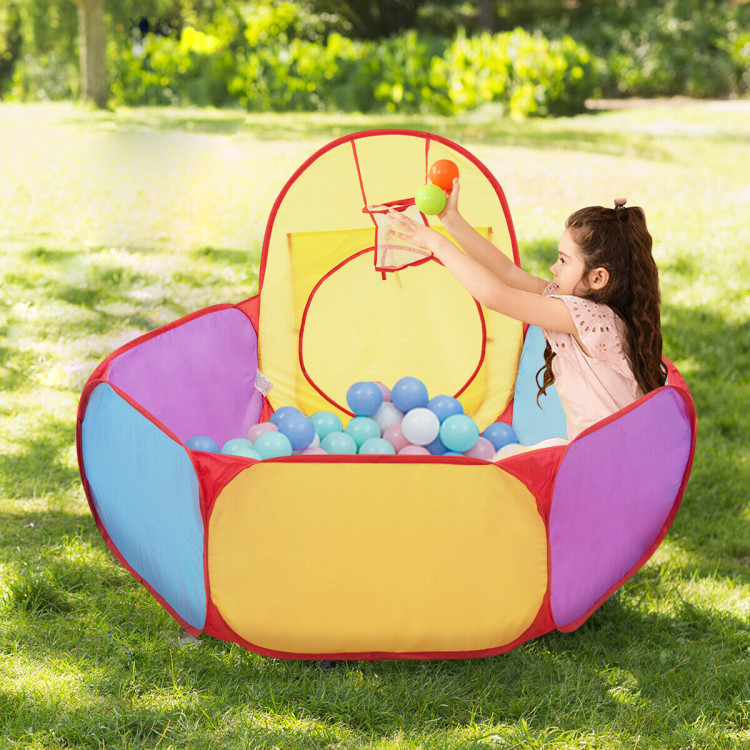 7 Pieces Kids Ball Pit Pop Up  Play TentsCostway Gallery View 7 of 11