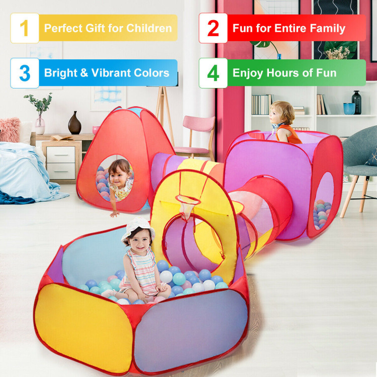 7 Pieces Kids Ball Pit Pop Up  Play TentsCostway Gallery View 8 of 11