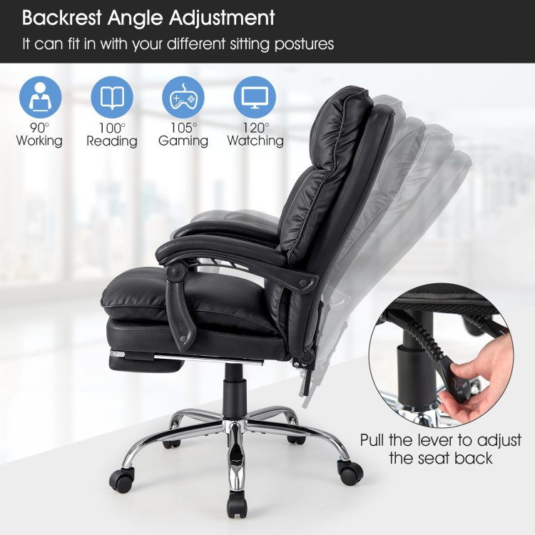 Giantex Ergonomic Office Chair w/Foldable Backrest, Mid Back Mesh Chair  with Lumbar Support, Flip up Arms, Swivel Rolling Executive Task Chair