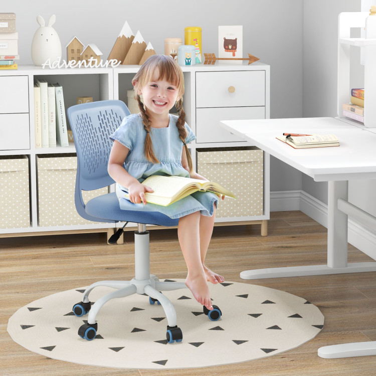Costway Wobble Chair Height Adjustable Active Learning Stool Sitting Home Office - White