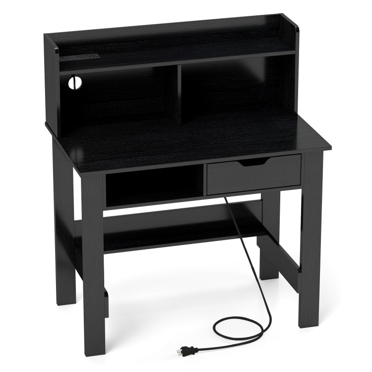 Computer Desk with Power Outlets USB Ports and Type-C - Gallery View 1 of 10