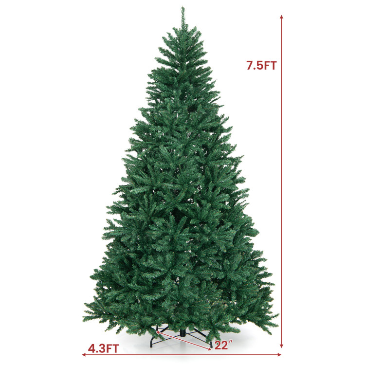 7ft Premium Christmas Tree with LED Lights, Adjustable Platforms & Metal  Stand