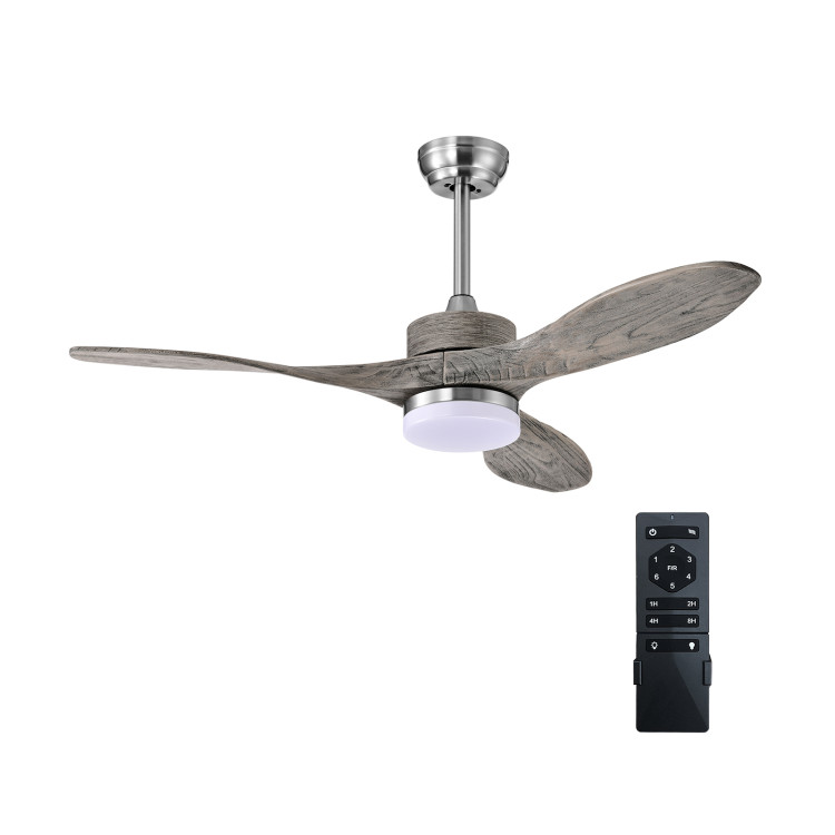 48 Inch Wood Ceiling Fan with LED Lights and 6 Speed LevelsCostway Gallery View 1 of 10