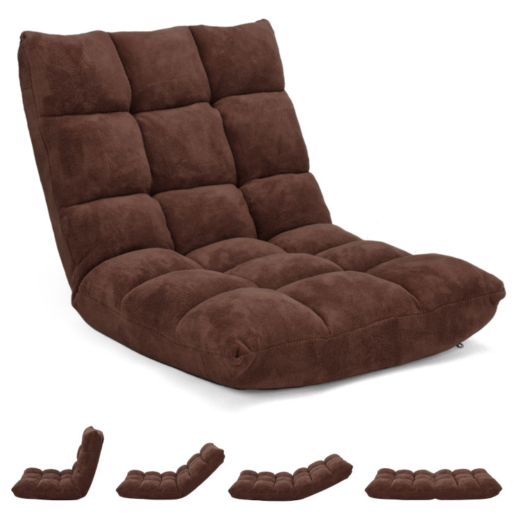 14-Position Adjustable Cushioned Floor Chair - Gallery View 4 of 12