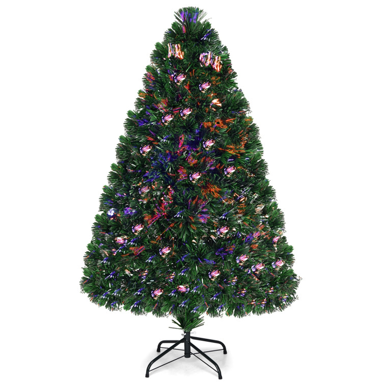 3' / 4' / 5' / 6' Fiber Optic Artificial PVC Christmas Tree-4 ftCostway Gallery View 6 of 11