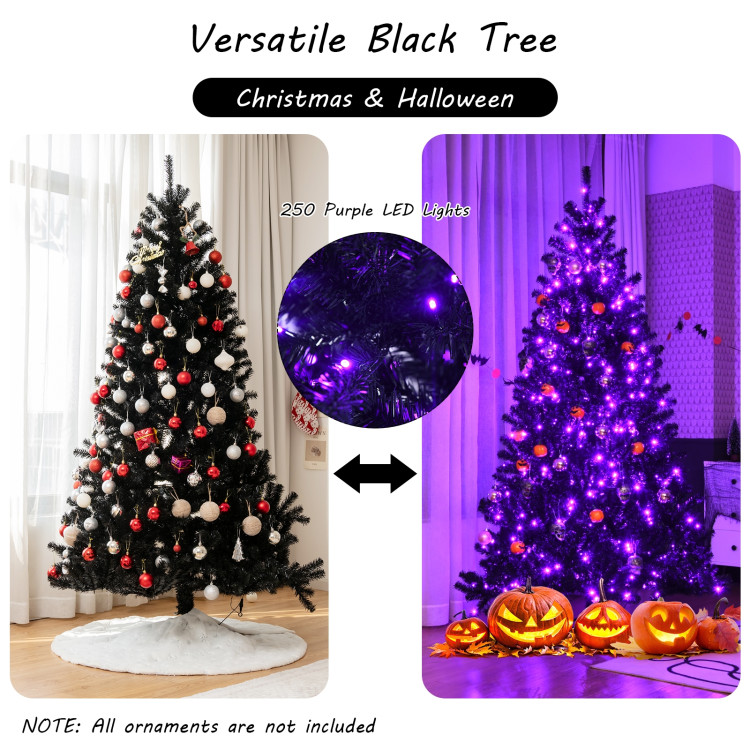 black halloween christmas tree