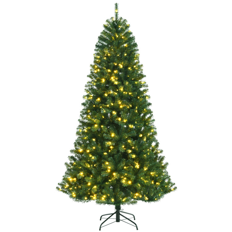 Artificial Hinged Christmas Tree with Remote-controlled Color-changing ...