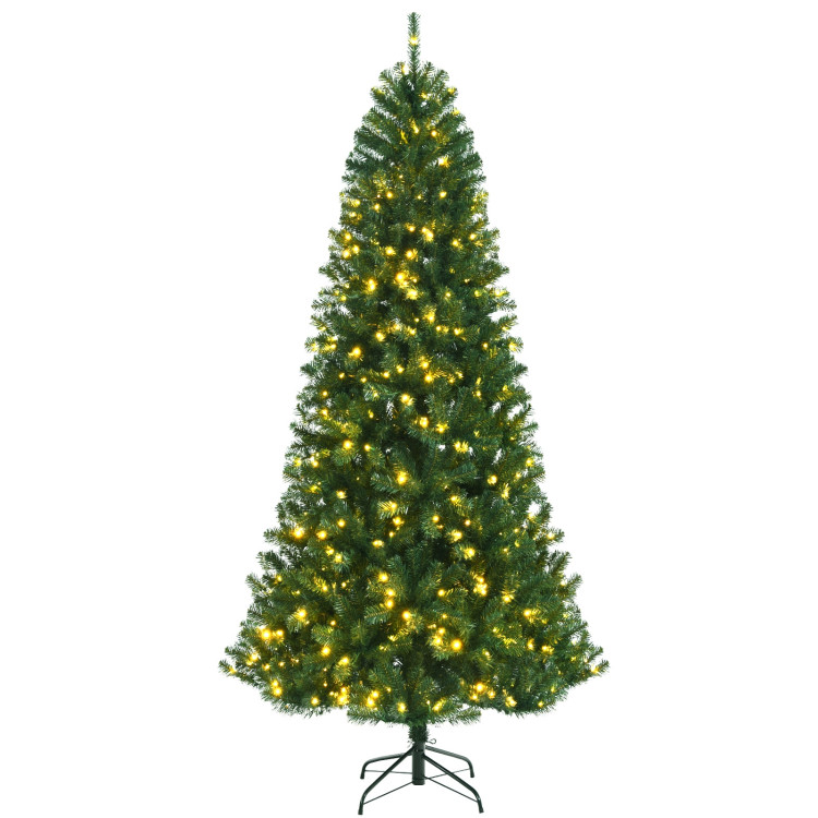 6/7/8 Feet Artificial Christmas Tree with Remote-controlled Color ...
