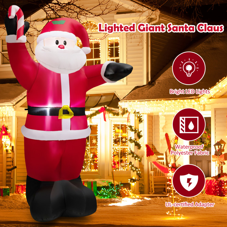 8 Feet Inflatable Santa Claus DecorationCostway Gallery View 3 of 11