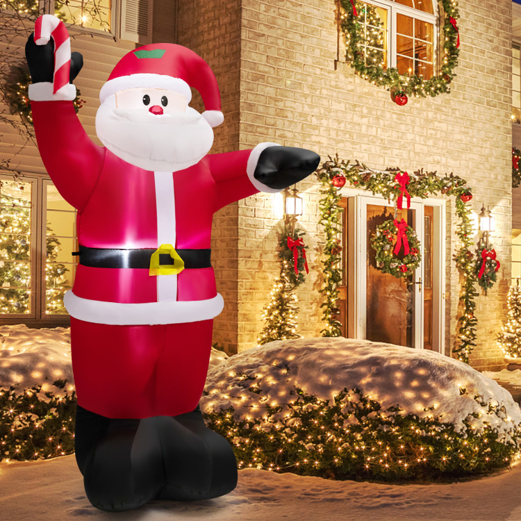 8 Feet Inflatable Santa Claus DecorationCostway Gallery View 8 of 11