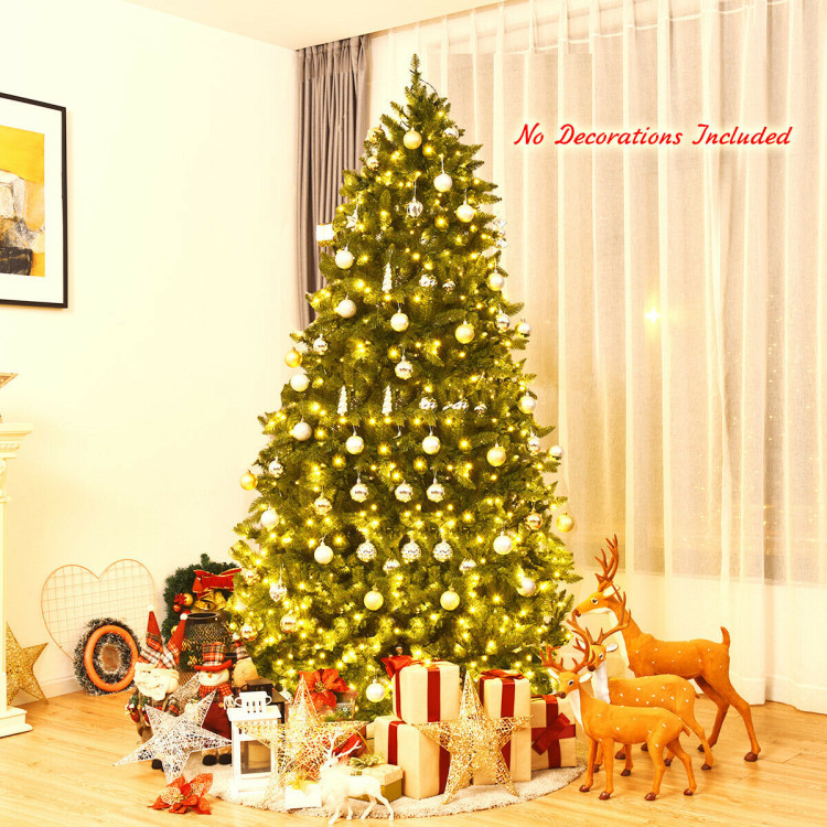7.5 Feet Artificial Fir Christmas Tree with LED Lights and 1968 Branch TipsCostway Gallery View 6 of 11