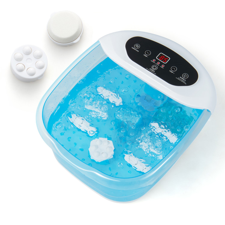 Foot Spa Massager Tub with Removable Pedicure Stone and Massage