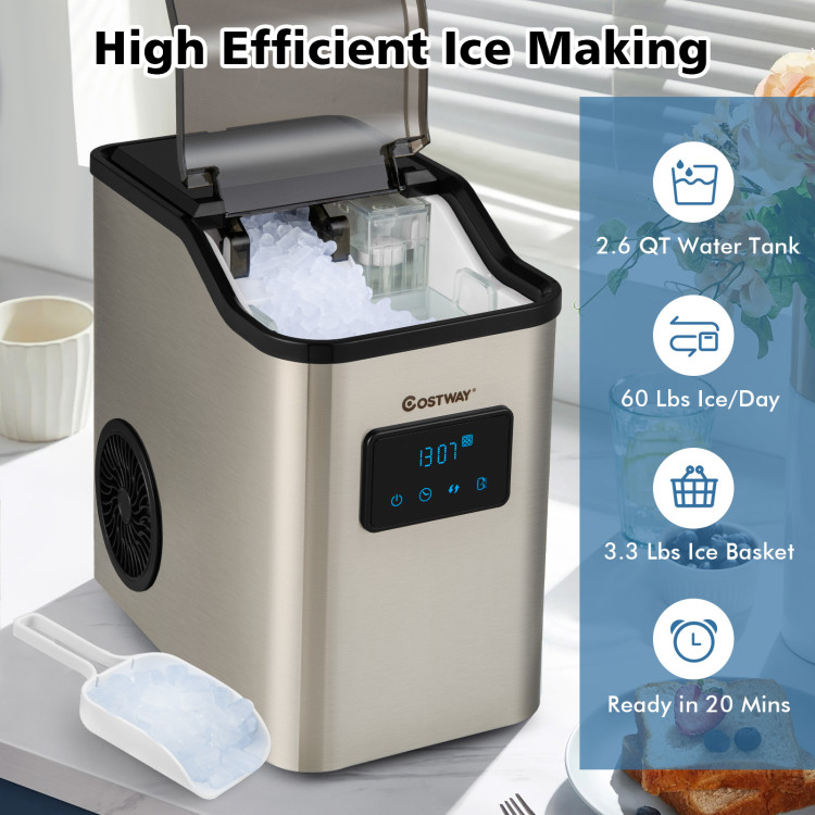 automatic nugget ice maker household small