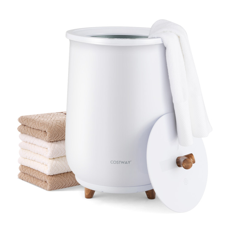 Towel Warmer, Small Bucket Style Heater w/LED Display Fits 40” x