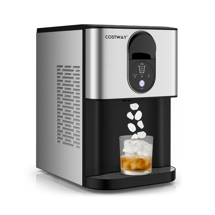 Self Dispensing Nugget Ice Maker Countertop with Soft Chewable Pellet Ice Cubes - Gallery View 1 of 13