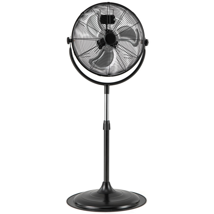 18 Inches High Velocity Pedestal Fan with 3 Speeds and Adjustable Height - Gallery View 1 of 11