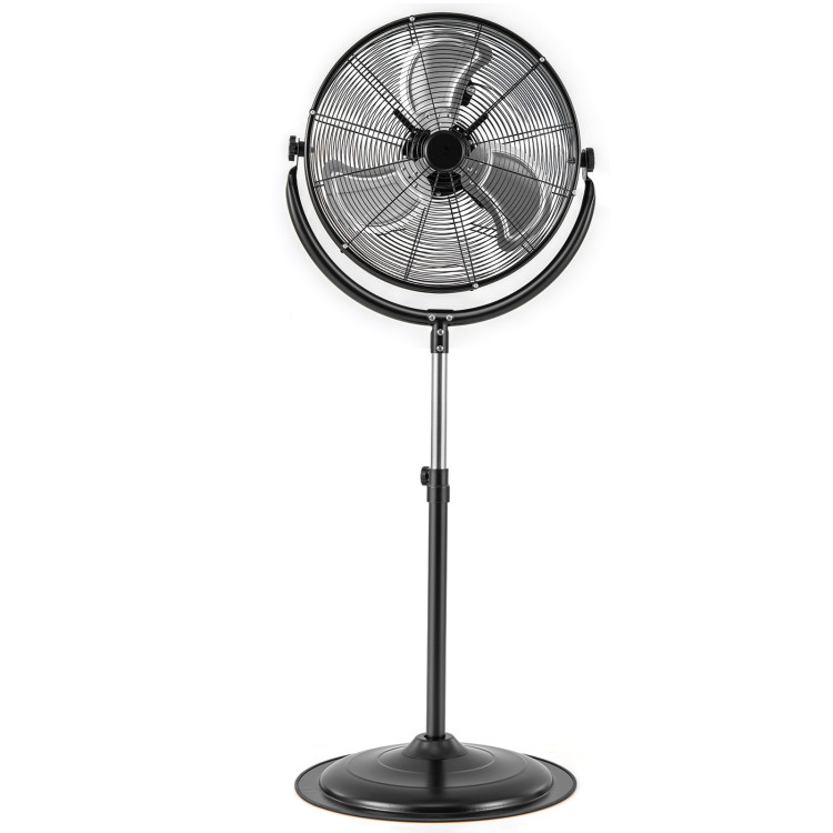 20 Inches High Velocity Pedestal Fan with 3 Speeds and Adjustable Height - Gallery View 1 of 11