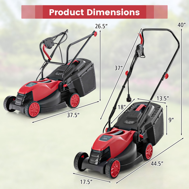 40V 18 Inch Brushless Cordless Push Lawn Mower 4.0Ah Batteries and 2  Chargers - Costway