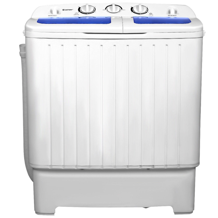 17.6 lbs Compact Twin Tub Washing Machine for Home UseCostway Gallery View 5 of 11