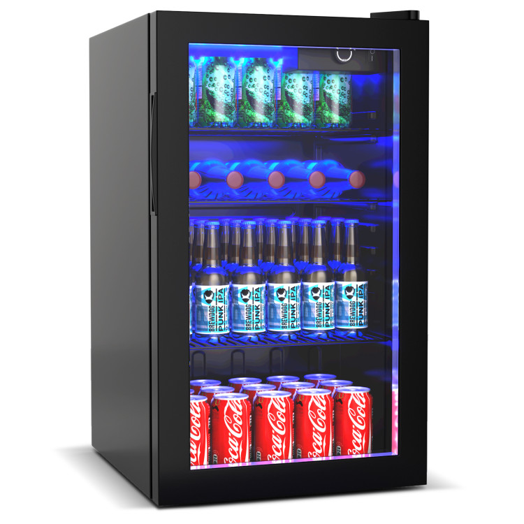 120 Can Beverage Mini Refrigerator with Glass DoorCostway Gallery View 1 of 10
