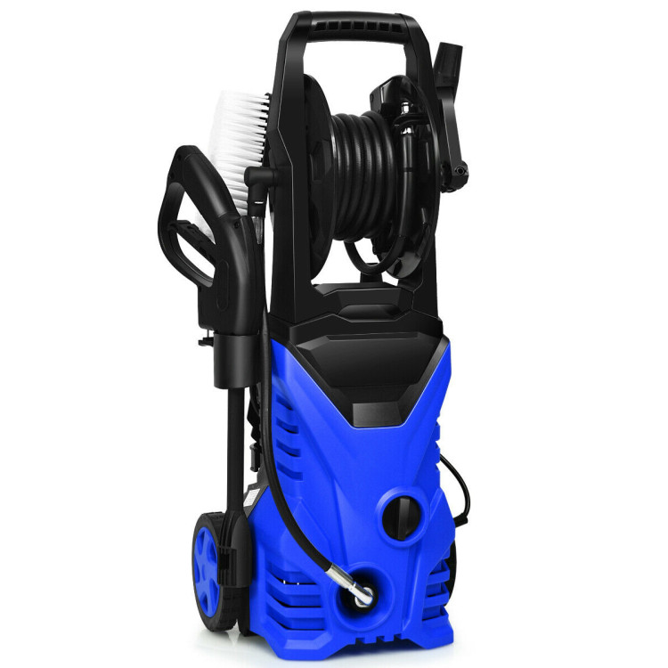 1800W 2030PSI Electric Pressure Washer Cleaner with Hose Reel-BlueCostway Gallery View 1 of 11