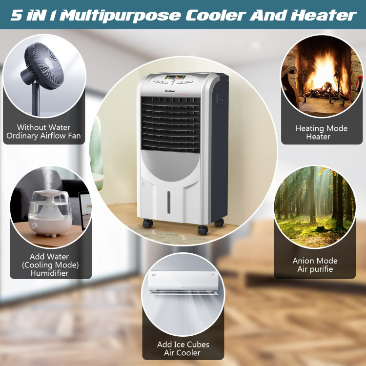 Portable Air Cooler Fan with Heater and Humidifier FunctionCostway Gallery View 13 of 14