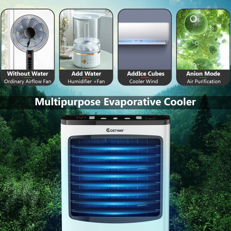 3-in-1 Portable Evaporative Air Conditioner Cooler with Remote Control for HomeCostway Gallery View 11 of 11