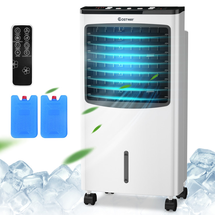 3-in-1 Portable Evaporative Air Conditioner Cooler with Remote Control for HomeCostway Gallery View 7 of 11
