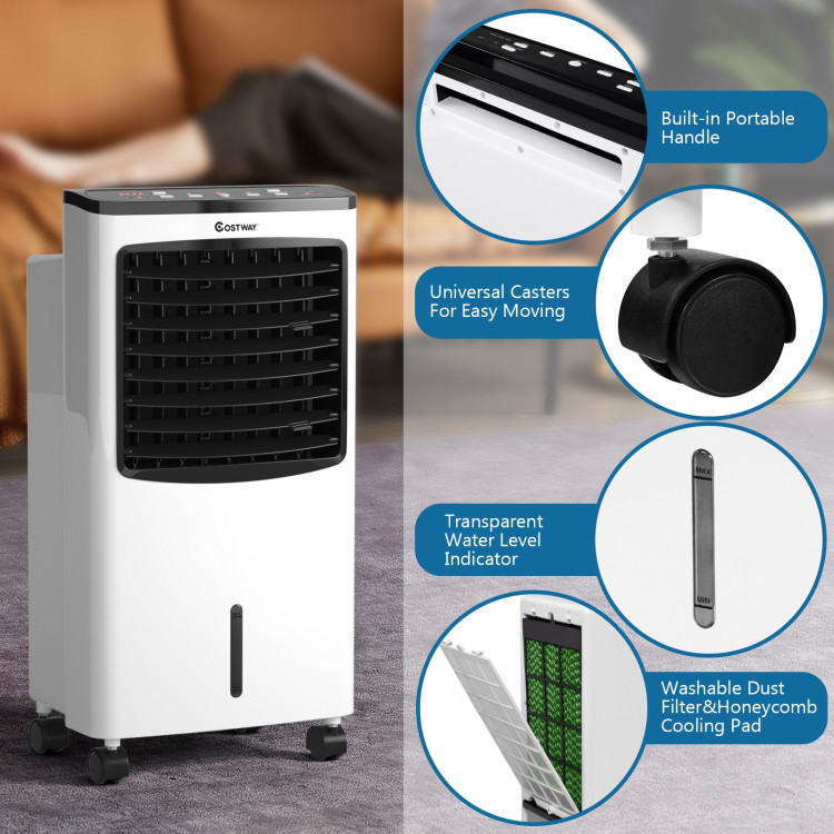 3-in-1 Portable Evaporative Air Conditioner Cooler with Remote Control for HomeCostway Gallery View 5 of 11