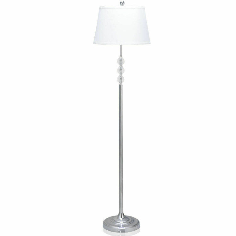 3-Piece Floor Lamp and Table Lamps SetCostway Gallery View 8 of 12
