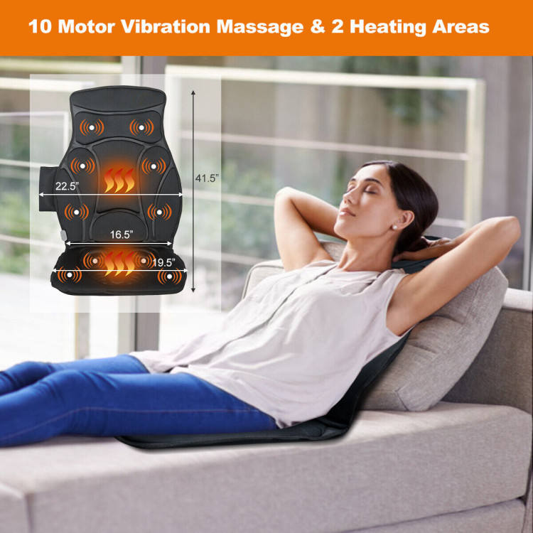 Foldable Full Body Massage Mat with 10 Vibration MotorsCostway Gallery View 2 of 11