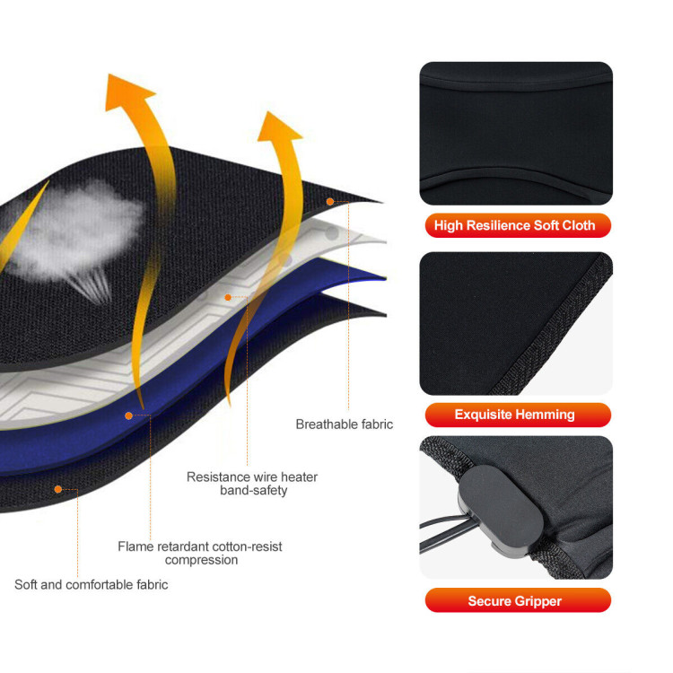 Foldable Full Body Massage Mat with 10 Vibration MotorsCostway Gallery View 9 of 11