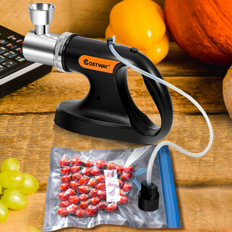 Handheld Cold Smoking Infuser Vacuum Sealer with USB CableCostway Gallery View 2 of 12
