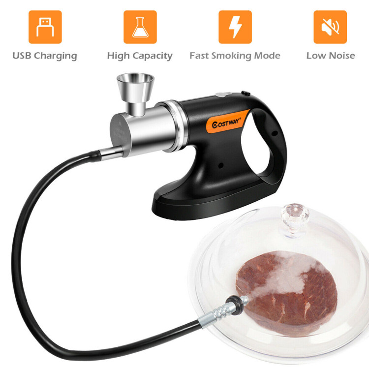 Handheld Cold Smoking Infuser Vacuum Sealer with USB CableCostway Gallery View 3 of 12