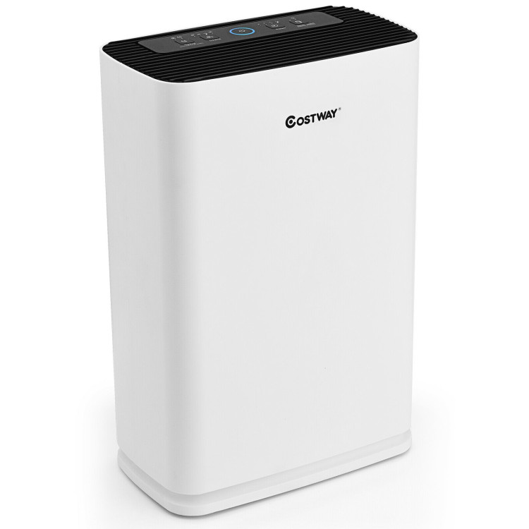 800 sq.ft Air Purifier True HEPA Filter Carbon Filter Air Cleaner Home OfficeCostway Gallery View 1 of 13