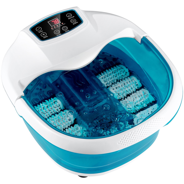 Foot Spa Tub with Bubbles and Electric Massage Rollers for Home Use-BlueCostway Gallery View 1 of 11