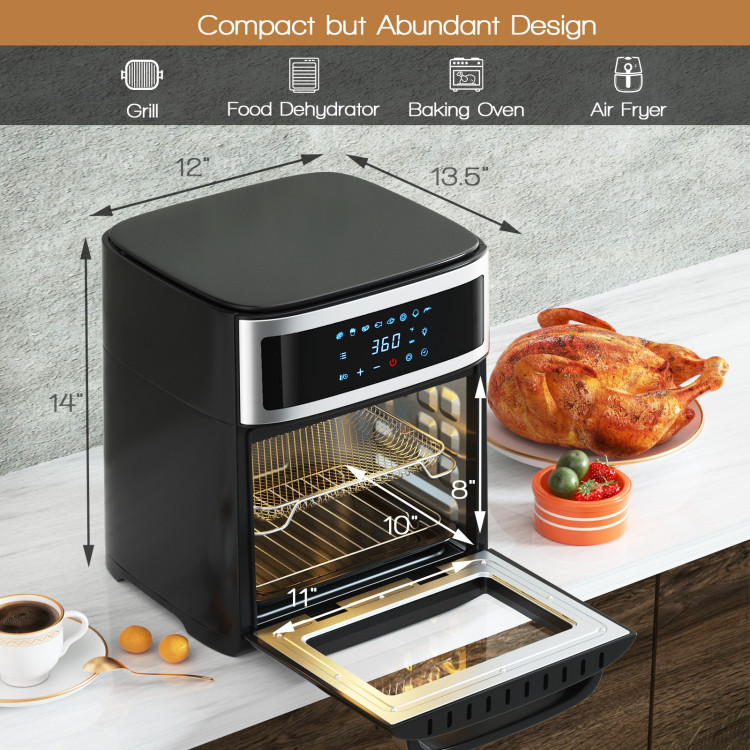 Costway Oil Free Timer and Temperature Control Electric Air Fryer – Kitchen  Oasis