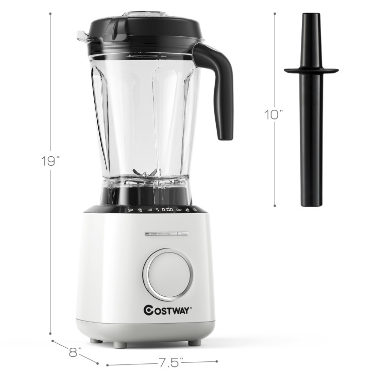 1500W Countertop Smoothies Blender with 10 Speed and 6 Pre-Setting ProgramsCostway Gallery View 4 of 12