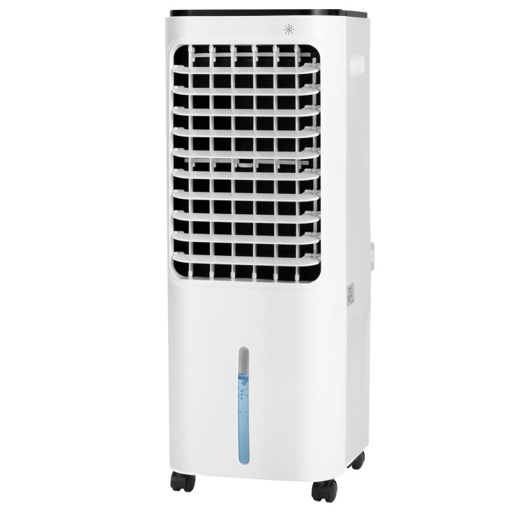 4-in-1 Evaporative Air Cooler with 12L Water Tank and 4 Ice Boxes-WhiteCostway Gallery View 2 of 11
