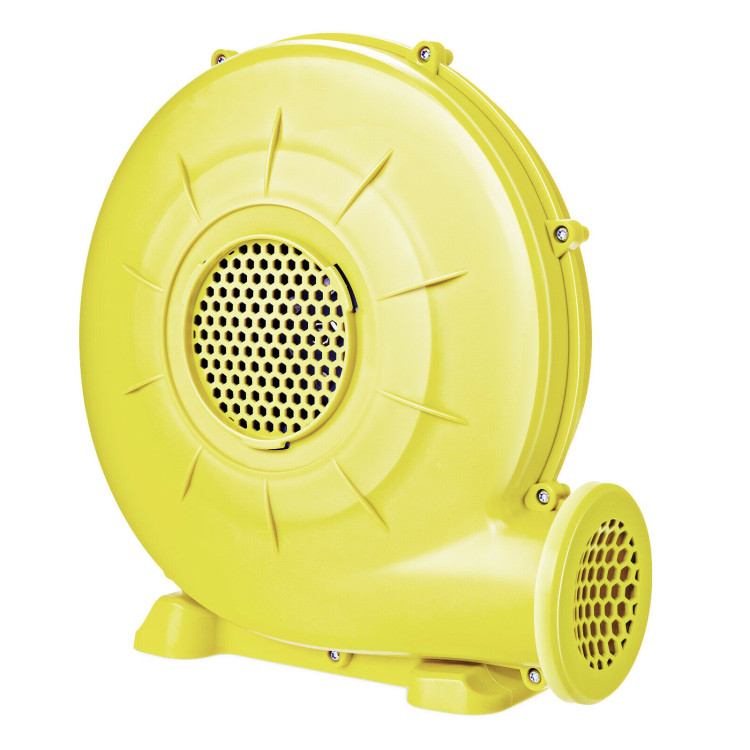 350 Watt 0.5 HP Air Blower Pump Fan for Inflatable Bounce House and Bouncy Castle-YellowCostway Gallery View 1 of 9