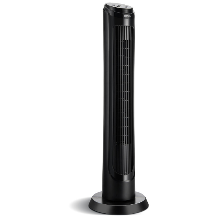 40 Inch Tower Fan with Remote 75˚ Oscillating Fan with 3 Wind Modes and 4 Wind Speeds-BlackCostway Gallery View 1 of 11