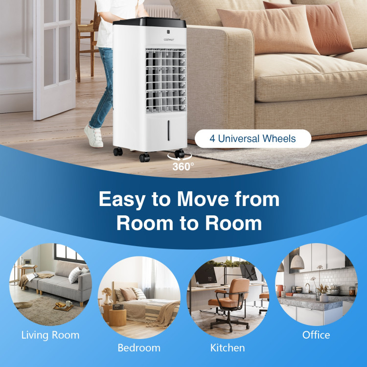 3-in-1 Evaporative Air Cooler with 4 Modes-WhiteCostway Gallery View 9 of 10