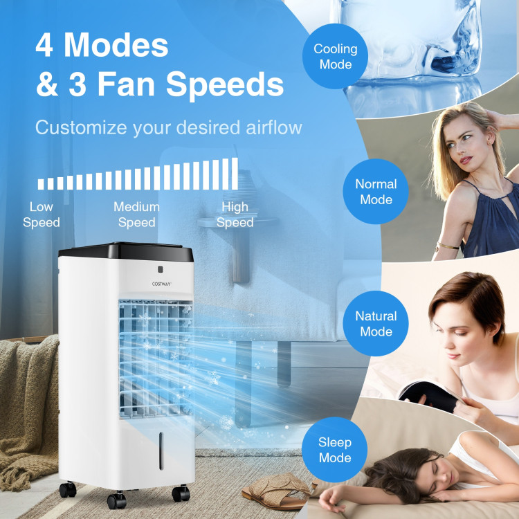 3-in-1 Evaporative Air Cooler with 4 Modes-WhiteCostway Gallery View 6 of 10