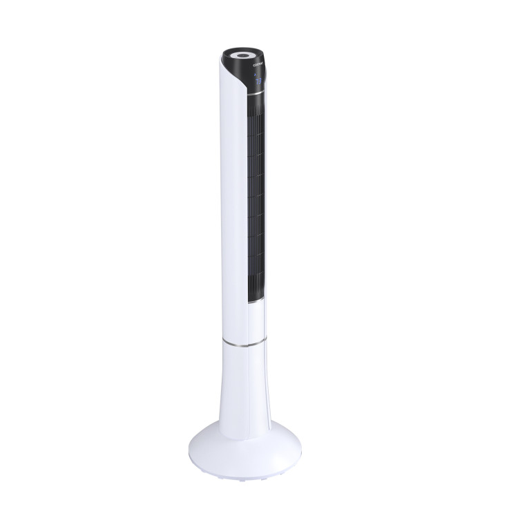 Portable 48 Inches Tower Fan with Remote Control-WhiteCostway Gallery View 1 of 11