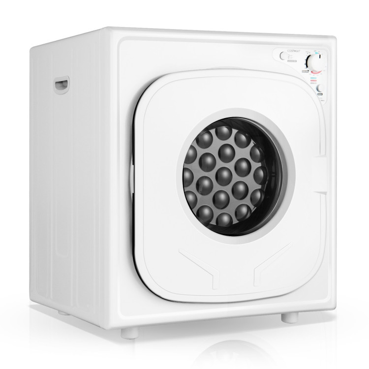 1500W Compact Laundry Dryer with Touch Panel-WhiteCostway Gallery View 1 of 11